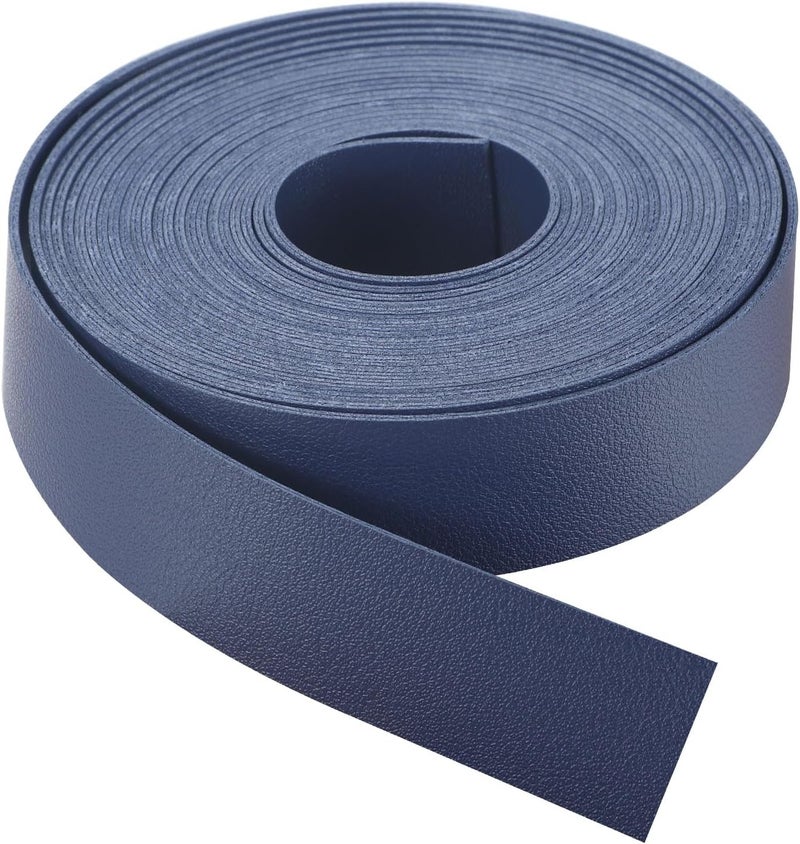 CDY Double Sided Leather Straps: 1 Inch Wide 200 Inches Long Leather Strip for DIY Craft Projects Very Suitable for Traction Ropes Bag Straps (Blue) - Image 3
